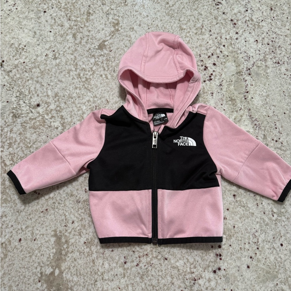 The North Face Baby Pink and Black Hoodie